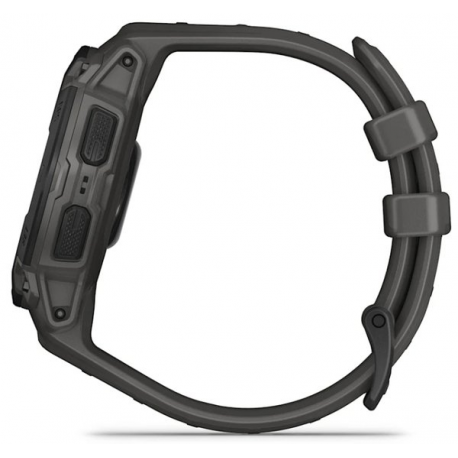 Garmin Instinct E - 45 mm - black fibre-reinforced polymer - Yes smart watch with band - silicone - charcoal - monochrome - 128 MB - Bluetooth, ANT+ - 48 g - 3