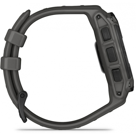 Garmin Instinct E - 45 mm - black fibre-reinforced polymer - Yes smart watch with band - silicone - charcoal - monochrome - 128 MB - Bluetooth, ANT+ - 48 g - 7