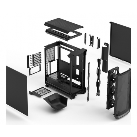 Fractal Design Meshify 3 - Tower - extended ATX - no power supply (ATX) - black solid - USB / Audio - 11