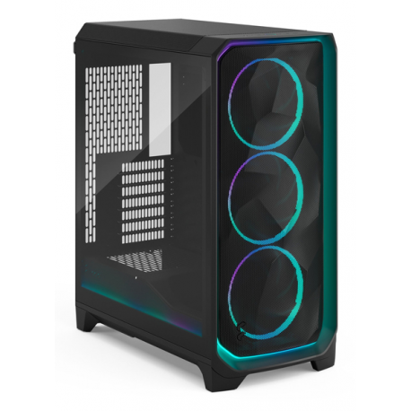 Fractal Design Meshify 3 Ambience Pro RGB - Tower - extended ATX - no power supply (ATX) - black TG light tint - USB / Audio - 9