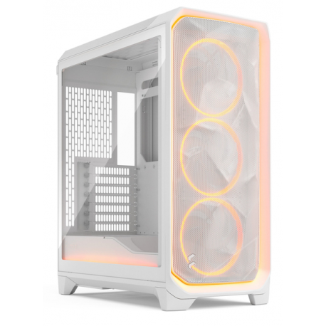 Fractal Design Meshify 3 Ambience Pro - Tower - extended ATX - no power supply (ATX) - white TG clear tint - USB / Audio - 0