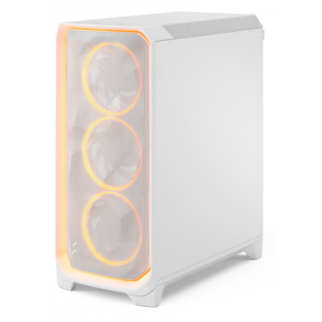 Fractal Design Meshify 3 Ambience Pro - Tower - extended ATX - no power supply (ATX) - white TG clear tint - USB / Audio - 2