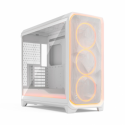 Fractal Design Meshify 3 XL Ambience Pro RGB - Tower - extended ATX - no power supply (ATX) - white TG clear tint - USB / Audio