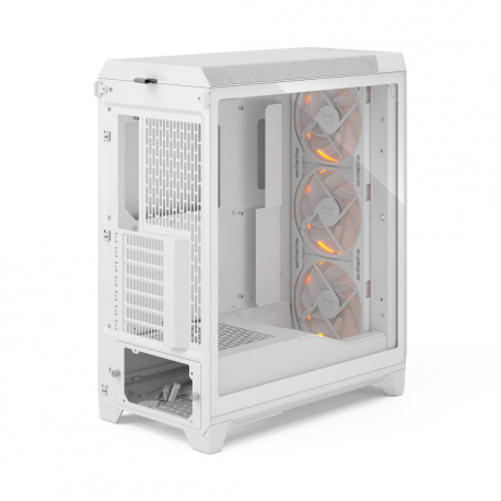 Fractal Design Meshify 3 RGB - Tower - extended ATX - no power supply (ATX) - white TG clear tint - USB / Audio - 10