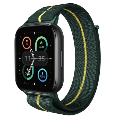 Motorola Moto Watch Fit - Aluminum - smart watch with band - fabric - display 1.9" - Bluetooth - 25 g - trekking green - 2
