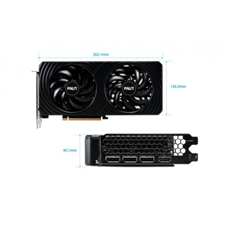 Palit GeForce RTX 5060 Dual - Graphics card - GeForce RTX 5060 - 8 GB GDDR7 - PCI Express 5.0 - 3 x DisplayPort, HDMI - 3