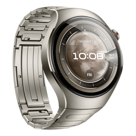 Huawei Watch 5 - 46 mm - aerospace-grade titanium - smart watch with strap - titanium - wrist size: 140-210 mm - display 1.5" - Bluetooth, Wi-Fi 6, LTE - 4G - 58 g - silver - 3