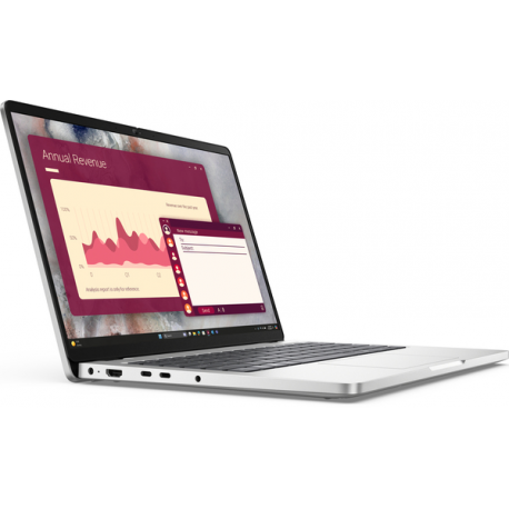 Dell Pro 14 PC14250 - Intel Core Ultra 7 - 255U / up to 5.2 GHz - Win 11 Pro - Intel Graphics - 16 GB RAM - 512 GB SSD NVMe - 14" IPS 1920 x 1200 (Full HD Plus) - Gigabit Ethernet - Wi-Fi 6E - platinum silver - BTS - with 1 Year Basic Onsite - 5