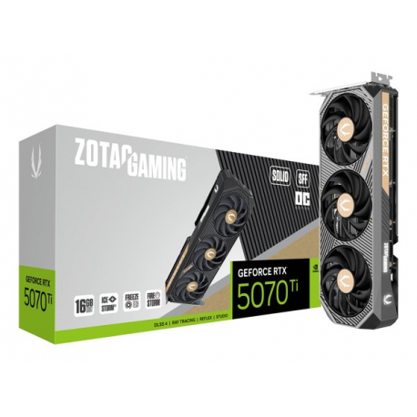 ZOTAC GAMING GeForce RTX 5070 Ti SOLID SFF - OC Edition - graphics card - GeForce RTX 5070 Ti - 16 GB GDDR7 - PCIe 5.0 x16 - 3 x DisplayPort, HDMI - 3