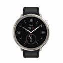 Amazfit Active 2 - Premium Version - smart watch with strap - leather - black - wrist size: 150-210 mm - display 1.32" - Bluetooth, NFC - 31.65 g
