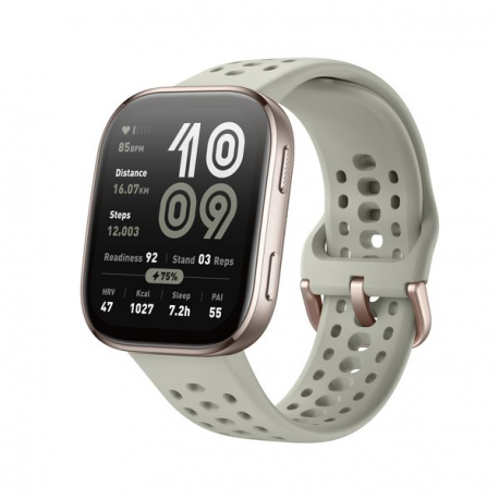 Amazfit Bip 6 - Smart watch with strap - liquid silicone - wrist size: 130-195 mm - display 1.97" - Bluetooth - 27.9 g - stone - 2