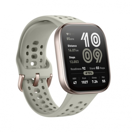 Amazfit Bip 6 - Smart watch with strap - liquid silicone - wrist size: 130-195 mm - display 1.97" - Bluetooth - 27.9 g - stone - 3