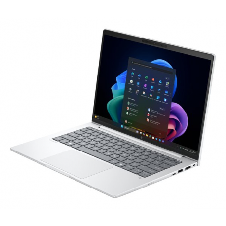HP EliteBook 8 G1a Notebook Next Gen AI - AMD Ryzen AI 5 - 340 / up to 4.8 GHz - Win 11 Pro - Radeon 840M - 16 GB RAM - 512 GB SSD NVMe - 14" IPS 1920 x 1200 - Wi-Fi 7, Bluetooth - glacier silver - kbd: Pan Nordic - with HP Carbon Neutral Computing Services - To the Door with Usage Service for Notebooks - 7