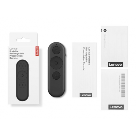 Lenovo - Presentation remote control - RF - black - for ThinkBook 16p G5 IRX; ThinkPad X1 Carbon Gen 12; X12 Detachable Gen 2; Yoga Slim 7 14 - 4