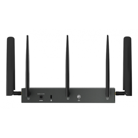 TP-Link Omada ER706WP-4G V1 - Wireless router - WWAN 4-port switch - 1GbE - WAN ports: 6 - Wi-Fi 6 - Dual Band - 4G, 3G - 2