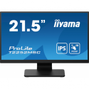 iiyama ProLite T2252MSC-B2AG - LED monitor - 22" (21.5" viewable) - touchscreen - 1920 x 1080 Full HD (1080p) @ 60 Hz - IPS - 250 cd/m² - 1000:1 - 5 ms - HDMI, DisplayPort - speakers - black, matte finish