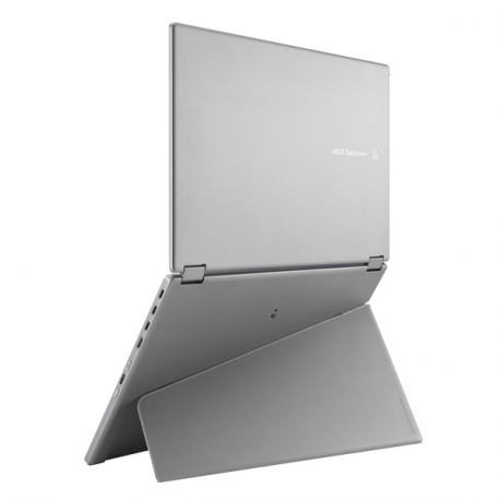 ASUS ZenScreen Duo OLED MQ149CD - Dual OLED monitor - 14" - portable - touchscreen - 1920 x 1200 Full HD (1080p) @ 60 Hz - 500 cd/m² - 100000:1 - DisplayHDR 400 True Black - 1 ms - Mini HDMI, 2xUSB-C - grey - 2