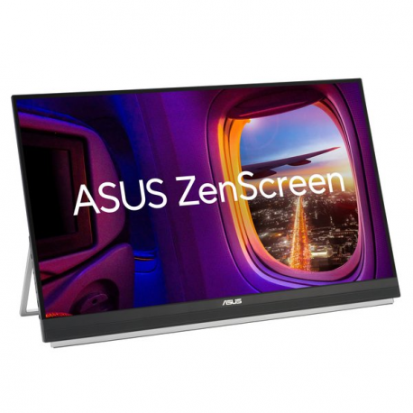 ASUS ZenScreen MB27ACF - LED monitor - 27" - portable - 2560 x 1440 @ 100 Hz - IPS - 300 cd / m² - 1500:1 - 5 ms - speakers with subwoofer - black - 2