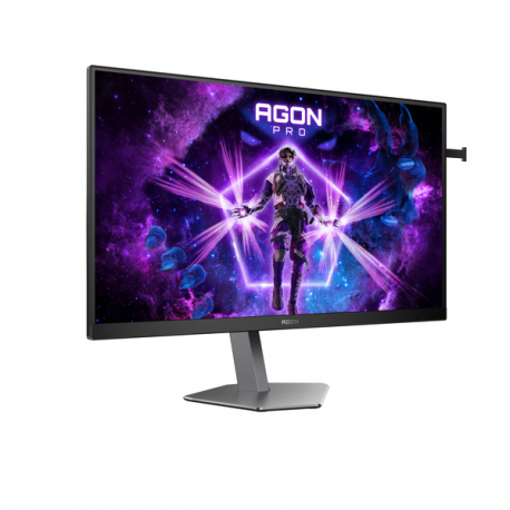 AOC AGON PRO AG276FK - LED monitor - gaming - 27" - 1920 x 1080 Full HD (1080p) @ 520 Hz - IPS - 400 cd / m² - 1000:1 - DisplayHDR 400 - 0.5 ms - 2xHDMI, 2xDisplayPort - speakers - black matte, matte grey, matte dark gray - 15