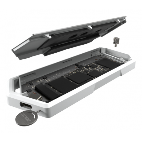 ASUS ROG Strix Arion - Storage enclosure - M.2 NVMe Card - USB 3.2 (Gen 2x1) - white - 10