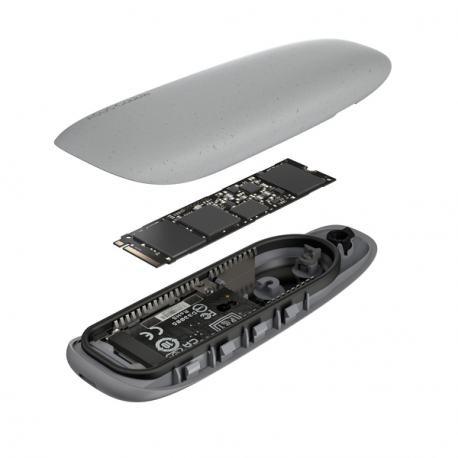 ASUS Cobble - Storage enclosure - M.2 - M.2 NVMe Card - USB-C 3.2 (Gen 2x1) - grey - 7