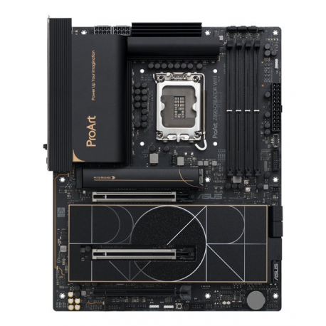 ASUS ProArt Z890-CREATOR WIFI - Motherboard - ATX - LGA1851 Socket - Z890 Chipset - USB4, USB 3.2 Gen 2, USB-C 3.2 Gen 2x2, USB 3.2 Gen 1 - 10 Gigabit LAN, 2.5 Gigabit LAN, Bluetooth, Wi-Fi 7 - onboard graphics (CPU required) - HD Audio (8-channel) - 3