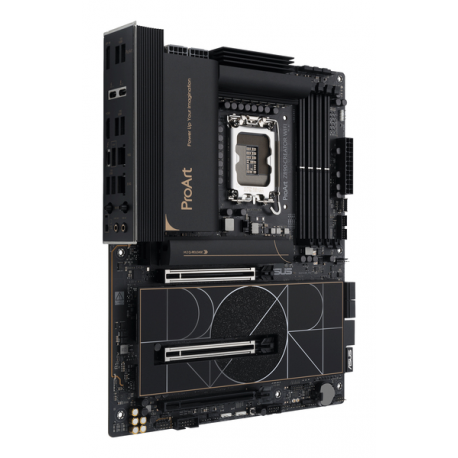 ASUS ProArt Z890-CREATOR WIFI - Motherboard - ATX - LGA1851 Socket - Z890 Chipset - USB4, USB 3.2 Gen 2, USB-C 3.2 Gen 2x2, USB 3.2 Gen 1 - 10 Gigabit LAN, 2.5 Gigabit LAN, Bluetooth, Wi-Fi 7 - onboard graphics (CPU required) - HD Audio (8-channel) - 8