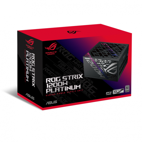 ASUS ROG Strix - Power supply (internal) - ATX12V 3.1/ EPS12V - 80 PLUS Platinum - AC 100-240 V - 1200 Watt - active PFC - 3