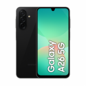 Samsung Galaxy A26 - 5G smartphone - dual-SIM - RAM 8 GB  /  Internal Memory 256 GB - microSD slot - OLED display - 6.7" - 2340 x 1080 pixels (120 Hz) - 3x rear cameras 50 MP, 8 MP, 2 MP - front camera 13 MP - black