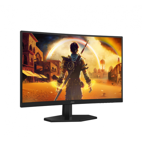 AOC Gaming C27G42E - LED monitor - gaming - curved - 27" - 1920 x 1080 Full HD (1080p) @ 180 Hz - Fast VA - 300 cd / m² - 3000:1 - HDR10 - 0.5 ms - 2xHDMI, DisplayPort - speakers - black, red - 11