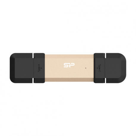 Silicon Power Marvel Xtreme DS72 - USB flash drive - 500 GB - USB 3.1 Gen 2  /  USB-C 3.2 Gen 2 - gold - 0