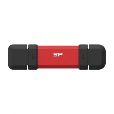 Silicon Power Marvel Xtreme DS72 - USB flash drive - 1 TB - USB 3.1 Gen 2  /  USB-C 3.2 Gen 2 - red - 0