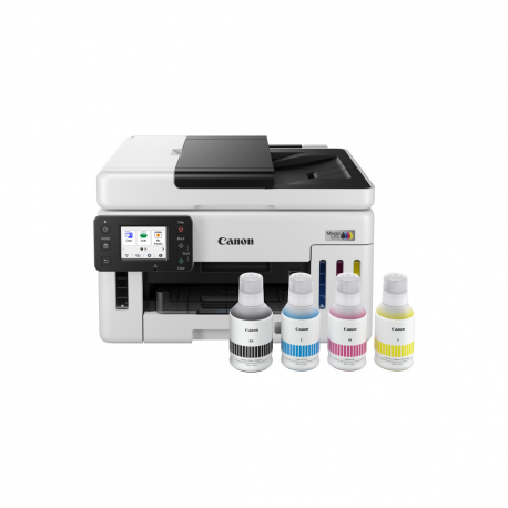 Canon MAXIFY GX6150 MegaTank - Multifunction printer - colour - ink-jet - CISS - Legal (216 x 356 mm), A4 (210 x 297 mm) (original) - A4 / Legal (media) - up to 24 ipm (printing) - 350 sheets - USB 2.0, Wi-Fi(n), LAN - 9