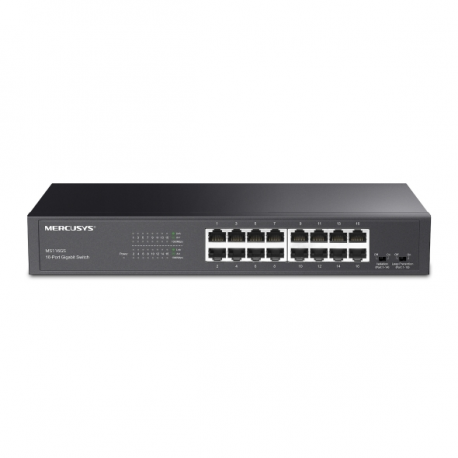 Mercusys MS116GS V1 - Switch - 16 x 10 / 100 / 1000 - desktop, rack-mountable - 0