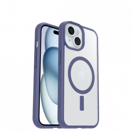 OtterBox React Series - Back cover for mobile phone - MagSafe compatibility - 40% recycled plastic - space cadet - for Apple iPhone 13, 14, 15, 16e - 3