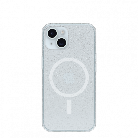 OtterBox Symmetry Series Clear - Back cover for mobile phone - MagSafe compatibility - stardust - for Apple iPhone 13, 14, 15, 16e - 0