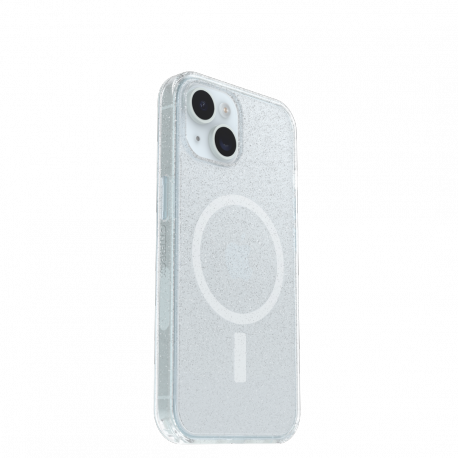 OtterBox Symmetry Series Clear - Back cover for mobile phone - MagSafe compatibility - stardust - for Apple iPhone 13, 14, 15, 16e - 1
