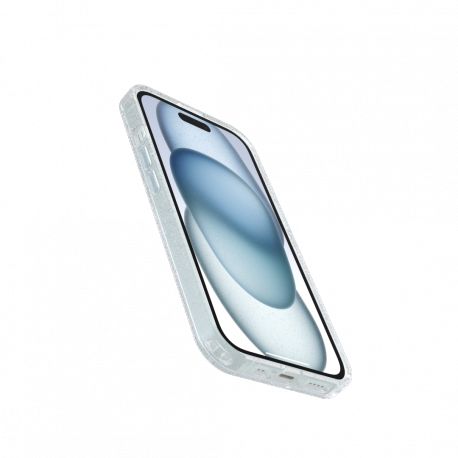 OtterBox Symmetry Series Clear - Back cover for mobile phone - MagSafe compatibility - stardust - for Apple iPhone 13, 14, 15, 16e - 2