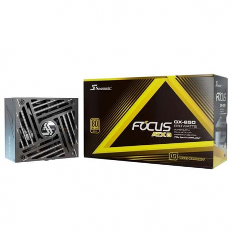 Seasonic FOCUS GX ATX 3 (2024) 850 - Power supply (internal) - ATX12V 3.1 / EPS12V - 80 PLUS Gold - AC 100-240 V - 850 Watt - 0