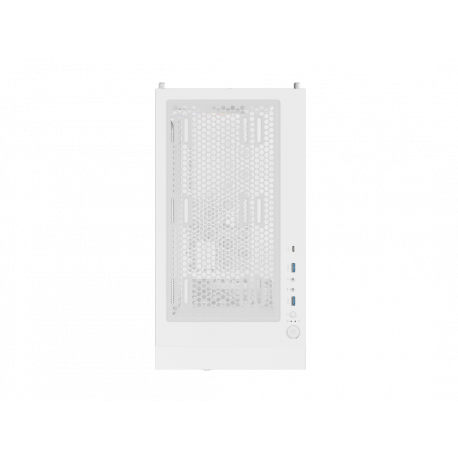 Genesis Diaxid 605 ARGB - Mid tower - ATX - windowed side panel (tempered glass) - no power supply (ATX) - white - USB/Audio - 1