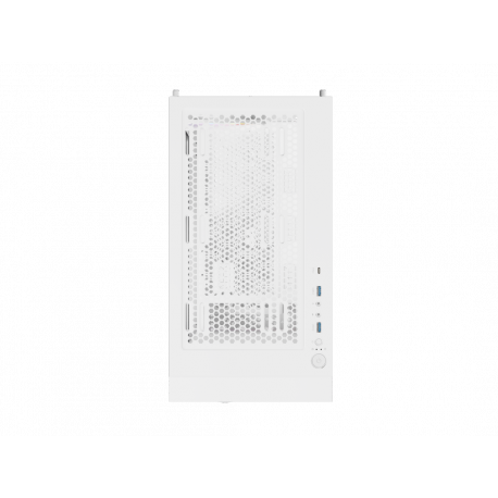 Genesis Diaxid 605 ARGB - Mid tower - ATX - windowed side panel (tempered glass) - no power supply (ATX) - white - USB/Audio - 22