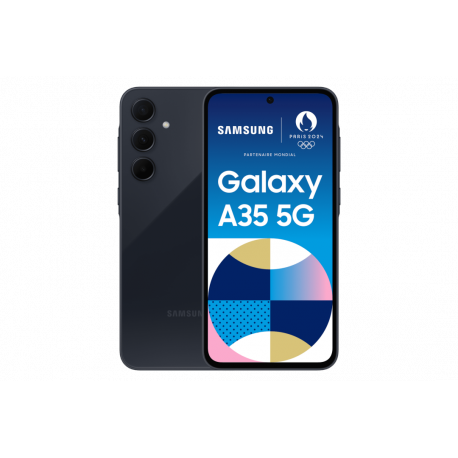 Samsung Galaxy A35 - Enterprise Edition - 5G smartphone - dual-SIM - RAM 6 GB  /  Internal Memory 128 GB - microSD slot - OLED display - 6.6" - 2340 x 1080 pixels (120 Hz) - 3x rear cameras 50 MP, 8 MP, 5 MP - front camera 13 MP - awesome navy - 0
