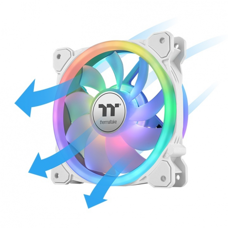 Thermaltake SWAFAN 12 RGB - Premium Edition - case fan - 120 mm - white (pack of 3) - 2