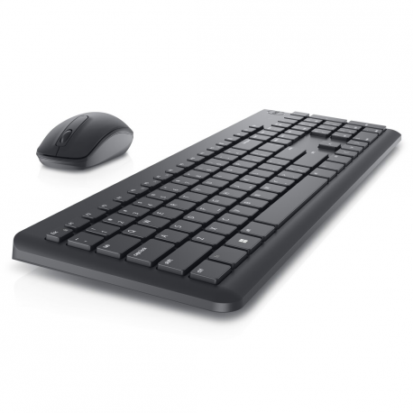 Dell Wireless Keyboard and Mouse KM3322W - Keyboard and mouse set - wireless - 2.4 GHz - QWERTY - International English - black - with 3 years Next Business Day Advanced Exchange Service - 6