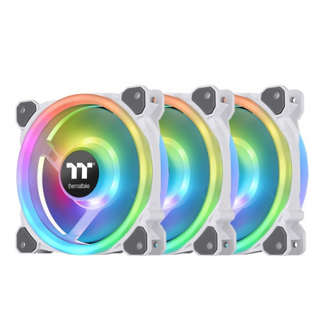 Thermaltake Riing Trio 12 - TT Premium Edition - case fan - 120 mm - white (pack of 3) - 0