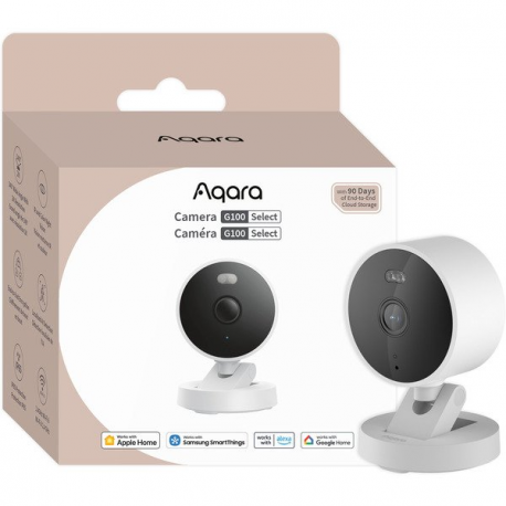 Aqara G100 Select - Network surveillance camera - indoor, outdoor - colour (Day&Night) - 3 MP - 2304 x 1296 - 2K - audio - Wi-Fi - 2.4GHz radio, Bluetooth, 802.11ax - H.264 - DC 5 V - 0
