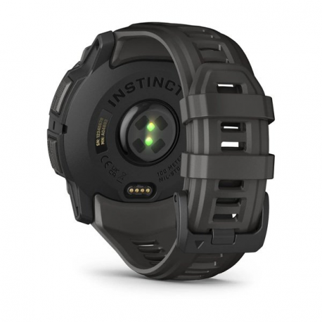 Garmin Instinct 3 AMOLED - 50 mm - black fibre-reinforced polymer - Yes smart watch with band - silicone - charcoal - display 1.3" - 4 GB - Bluetooth, ANT+ - 59 g - 4