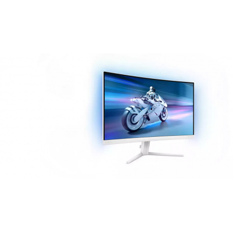 Philips Evnia 5000 27M2C5501 - LED monitor - gaming - curved - 27" - 2560 x 1440 QHD @ 180 Hz - Fast VA - 5000:1 - HDR10 - 0.5 ms - 2xHDMI, DisplayPort - white - 6