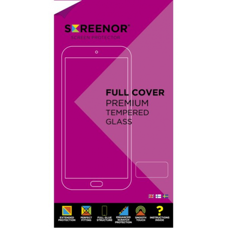 Screenor - Screen protector for mobile phone - full cover - glass - frame colour black - for OnePlus Nord CE 5 - 1
