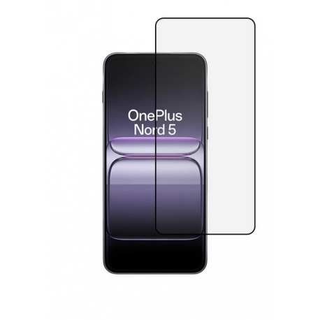 Screenor - Screen protector for mobile phone - full cover - glass - frame colour black - for OnePlus Nord CE 5 - 0